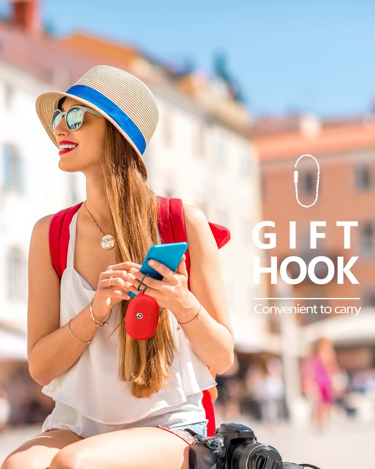 for Beats Studio Buds/Buds   Case with Cleaner kit 2021/2023, Soft Silicone Cover New Beat Studio Buds Plus Protective Skin with Keychain for Beat Studio Buds/Bud Plus Charging Case, Red